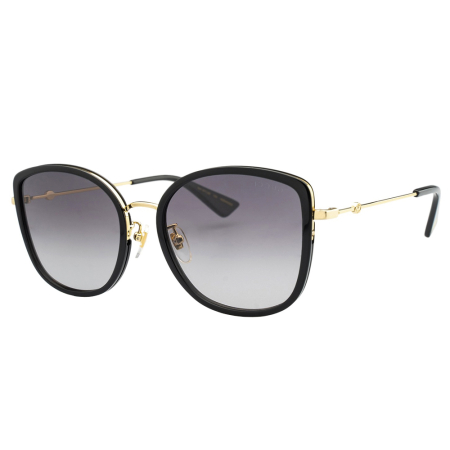 Женские солнцезащитные очки GUCCI 0606SK 001 | Оригинальные модные женские солнцезащитные очки GUCCI | Женские солнцезащитные очки Gucci 0606SK 001 купить онлайн с быстрой доставкой по России